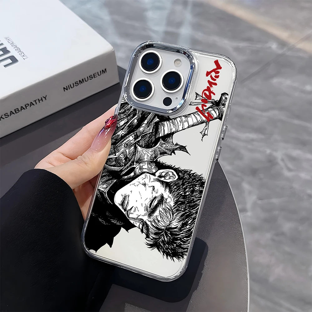New Japanese Hot Blood Anime Berserk Guts Phone Case For iPhone 17 16e 16 15 14 13 12 11mini Pro Max X XR XSMAX 8 Air Plus Cover