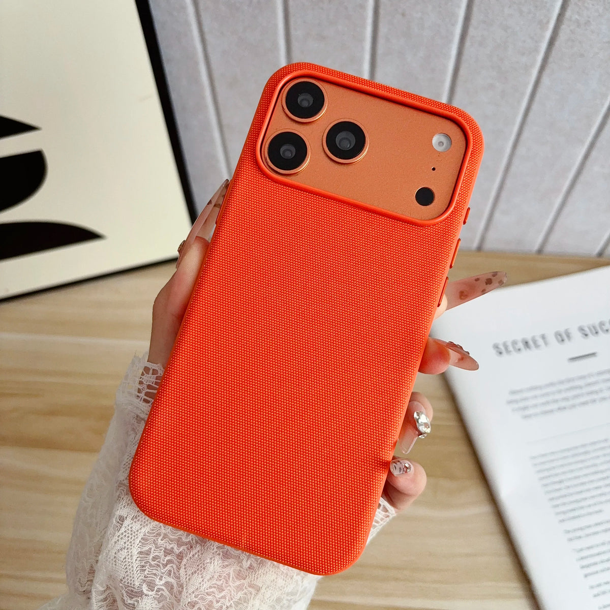 for Iphone 18 17 Pro Max 16 15 14 13 Luxury Tech Woven High Quality for Magsafe Magnetic Case Technology Wireless Charging Cover