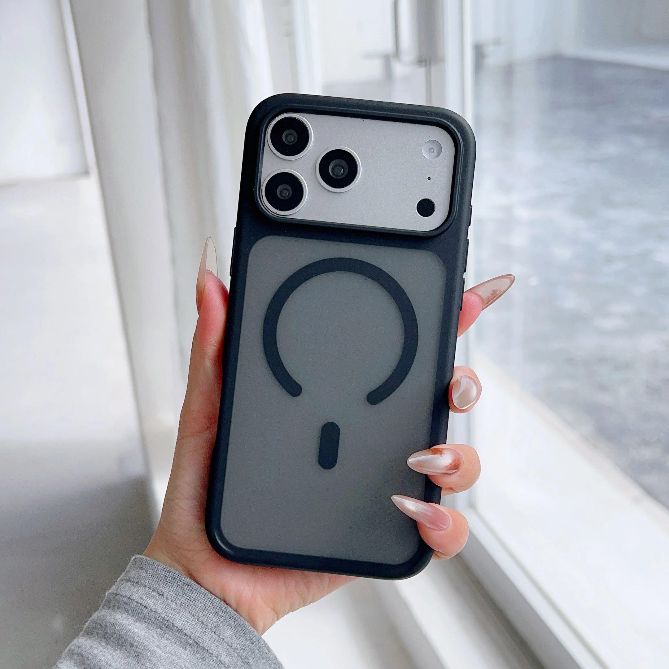 Magnetic Matte Original Translucent Case For iPhone 17 Pro Max Air 16 15 14 Plus 13 12 For Magsafe Wireless Charge Protect Cover