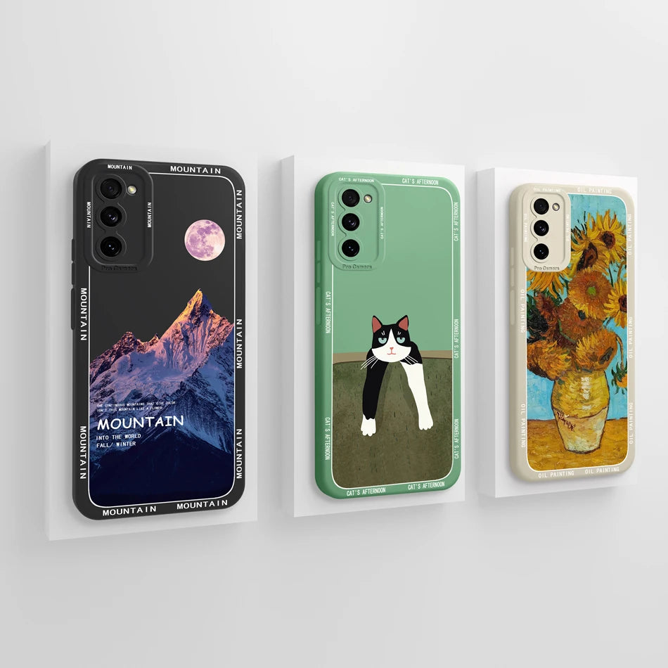 For Samsung S20 FE Ultra Phone Case Cute Back Cover For Galaxy S 20 S20FE S20Ultra Soft Liquid Silicone Full Protection Fundas