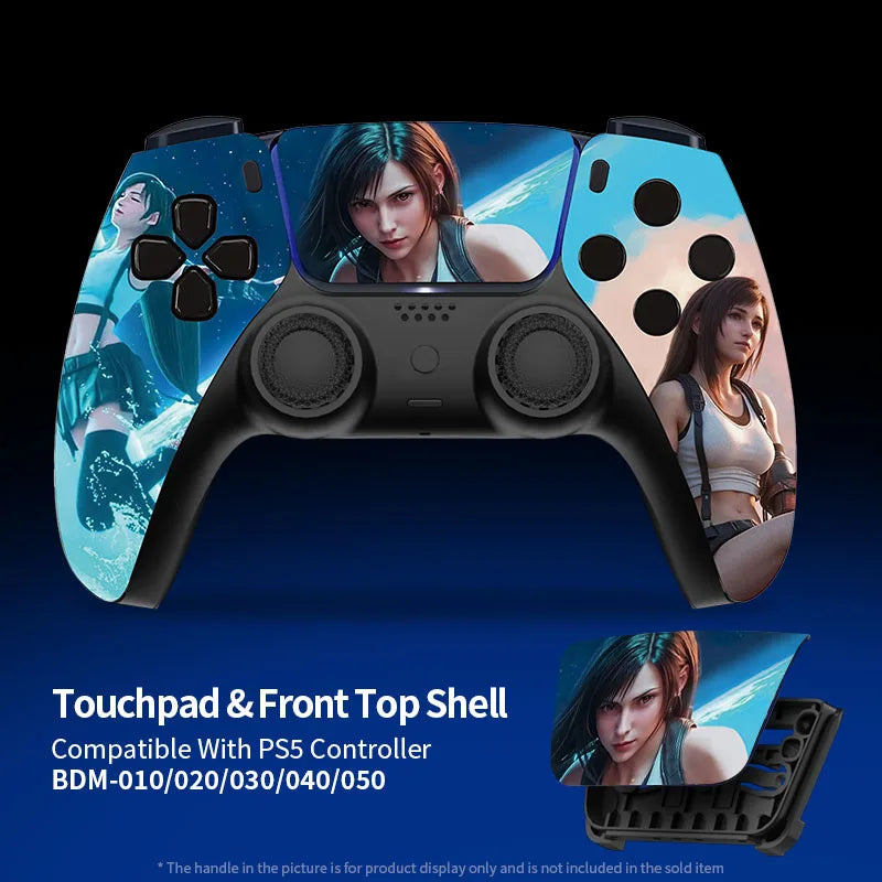 Redesigned and Replaced Front Shell Touchpad Compatible with PS5 Controller BDM-010, 020, 030, 040, 050 - Final Fantasy Pattern