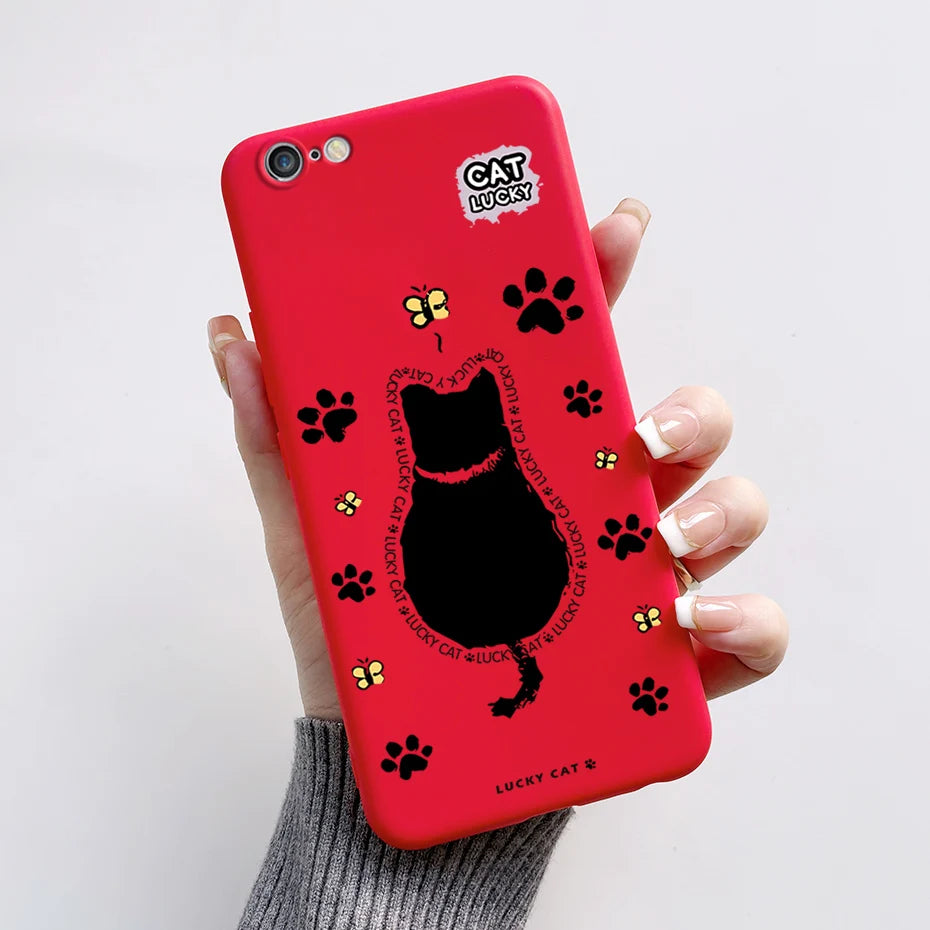 Stylish Painted Cover For iPhone 6 6S Plus Case iPhone6 6S Plus Cover Silicone Soft Phone Back Case For Apple iPhone 6 6S Coque