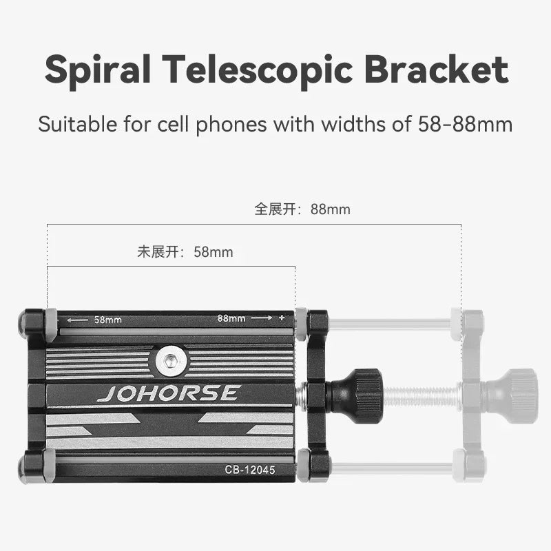 Phone Scalable Aluminum Alloy Bracket for Phone Holder Motorcycle Electric Bicycle Smartphone Cnc Four Claws Bike Holder