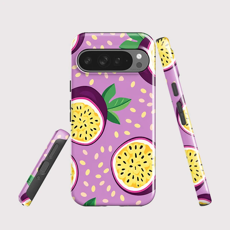 Fcicicase Acrylic Phone Case For Google Pixel 9 10 Pro XL 8 9 10 Pro 7A 8A 10A Matte Passion Fruit Pattern Shockproof Cover