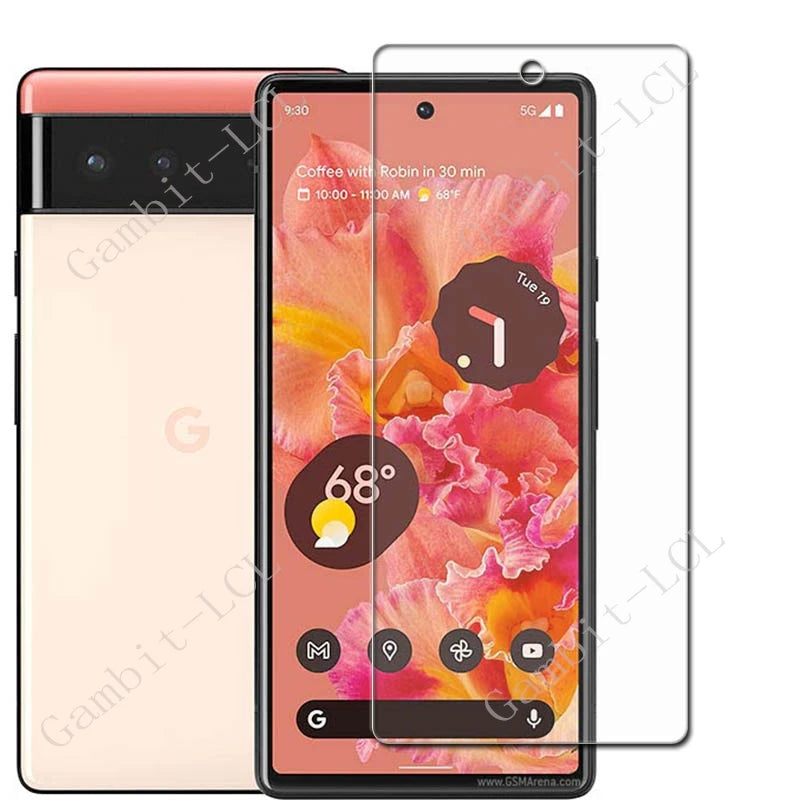 2PCS For Google Pixel 10 Pro XL 9A Pixel9 Pixel10 7A 8A Pixel8 8 Pixel7 7 6A Pixel6 6 5A 5 Screen Protection Tempered Glass Film