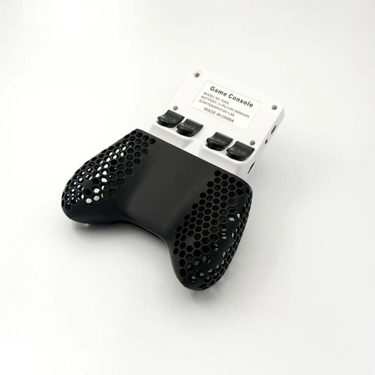 3D Printed Grip For R36S Console DIY Ergonomic Grip Handle R36 S Accessories Hollow Honeycomb Design More Comfortable Controller