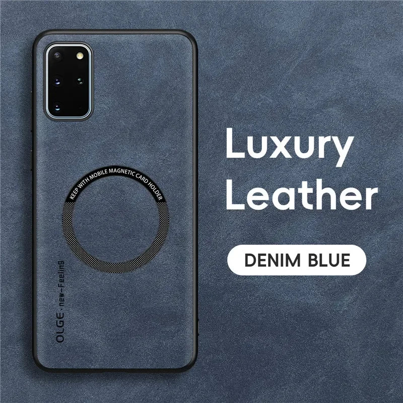 Magnetic Retro Leather Case For Samsung Galaxy S20 Plus Ultra S20Plus S20Ultra Wireless Charging Phone Case Cover