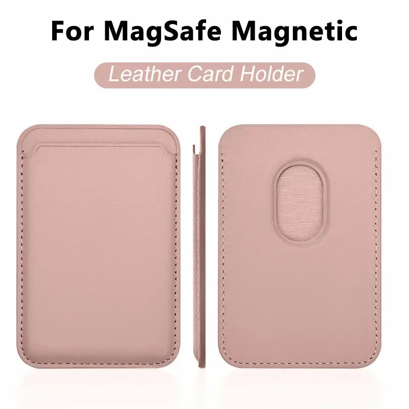 For Magsafe Accessories Magnetic Wallet Holder Leather Case For iPhone 13 12 14 15 16 17 Pro Max Card Holder Phone Purse Cover