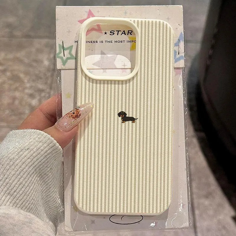 Cute Playful Dachshund Pattern Phone Case for Samsung S26 S25 S24 S23 S22 S21 S20 Note20 Ultra Plus A73 A55 5G Silicone Cover