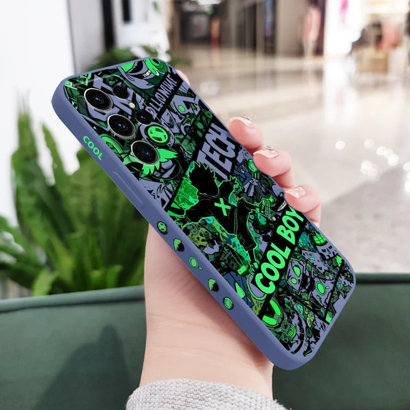 Cool Guy Graffiti Phone Case For Samsung Galaxy S25 S24 S23 S22 S21 S20 S10 S10E FE Ultra Plus Note 20 Ultra Silicone Cover