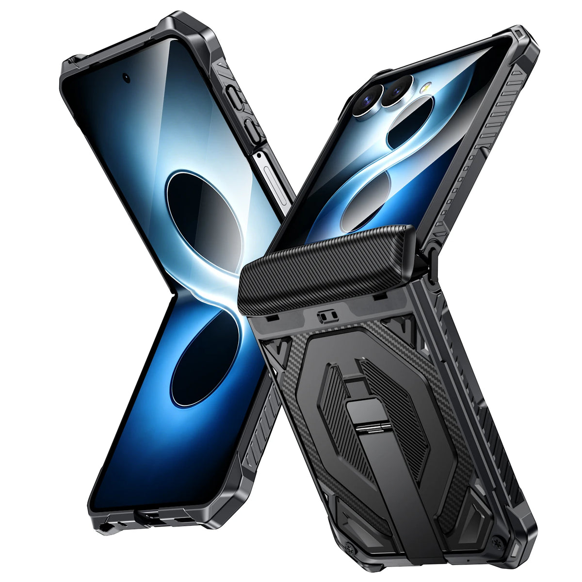 Case For Samsung Galaxy Z Flip 8 Z Flip 7 Magnetic Stand Hinge Protection Military-Grade Protection Rugged Shockproof Phone Case