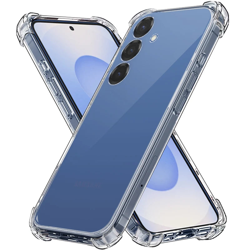 HD Clear Phone Case For Samsung Galaxy S25 S24 S23 S22 S21 S20 Pro Ultra 5G FE Plus + Edge  S25+ Soft TPU Transparent Back Cover