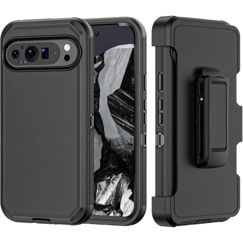 Military Grade OTT Protection Case For Google Pixel 10 9 8 Pro XL Hard Waterproof Raised Camera Bezel Cover with Rotate Clip