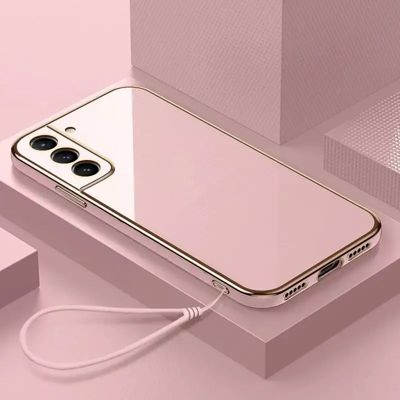 For Samsung S21 Case Galaxy S21+ Luxury Square Plating Galaxy S21 Plus S21 FE Phone Case ShockProof Soft TPU Silicone Back Cover