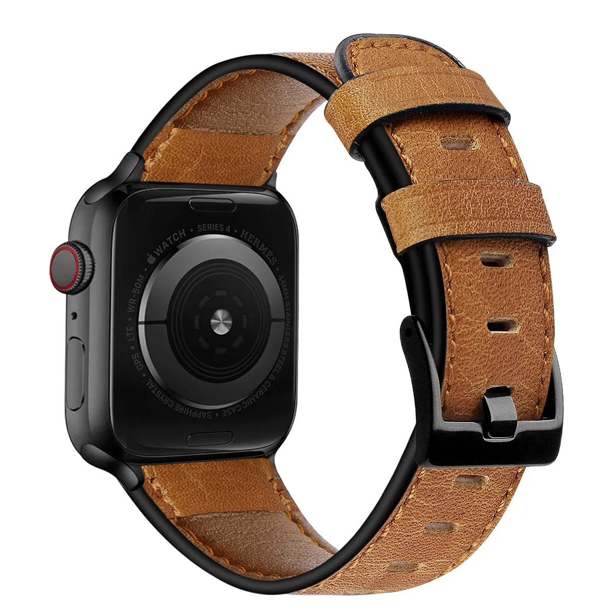 Leather Strap For Apple Watch Band 44mm 40mm 45mm 41mm 42mm 38mm 46mm 49mm bracelet Correa iWatch Series 10 9 8 Ultra 2 se 7 6 5