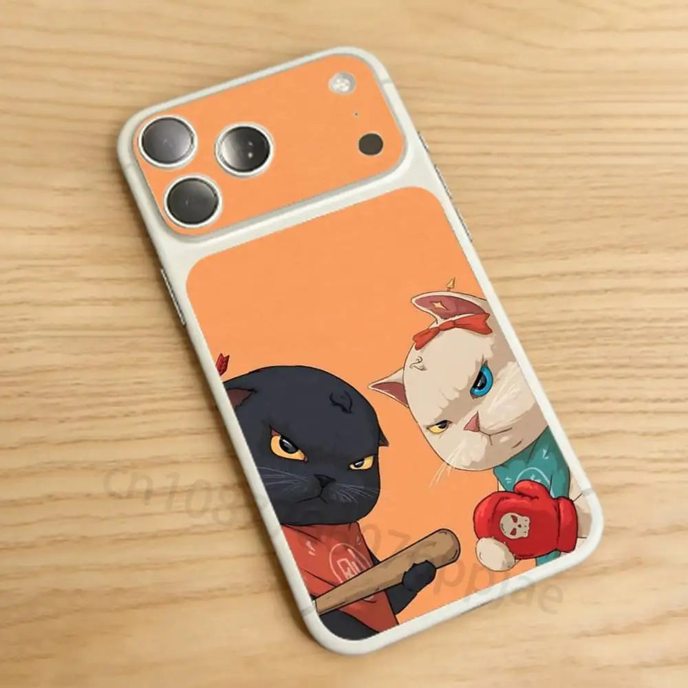 Cute pet illustrations For iPhone 17 pro Max/17 pro Full Cover Decal Skin Wrap Colorful Rear Protective Sticker Film