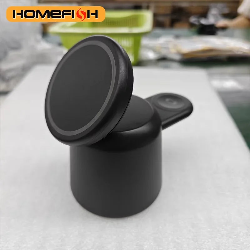 Three-in-one wireless magnetic charger stand fast charging base is suitable for iPhone IWatch 9 8 7 6