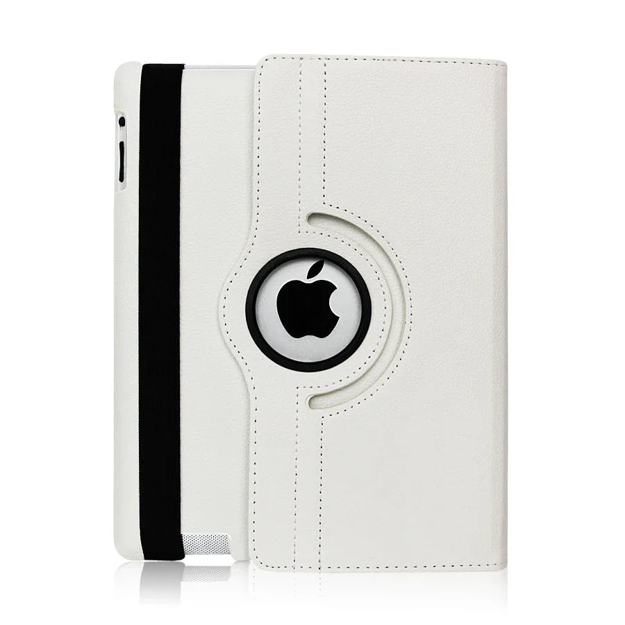 For iPad Pro 12.9 2018 2020 2021 2022 2015/2017 Smart Leather Case 360° Rotation and Sleep Wake Function Protective Shell