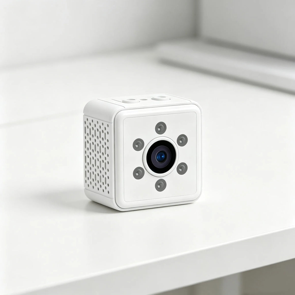 Next-Gen Mini Wireless Security Camera Portable Smart Indoor Nanny Cam with Motion Alerts