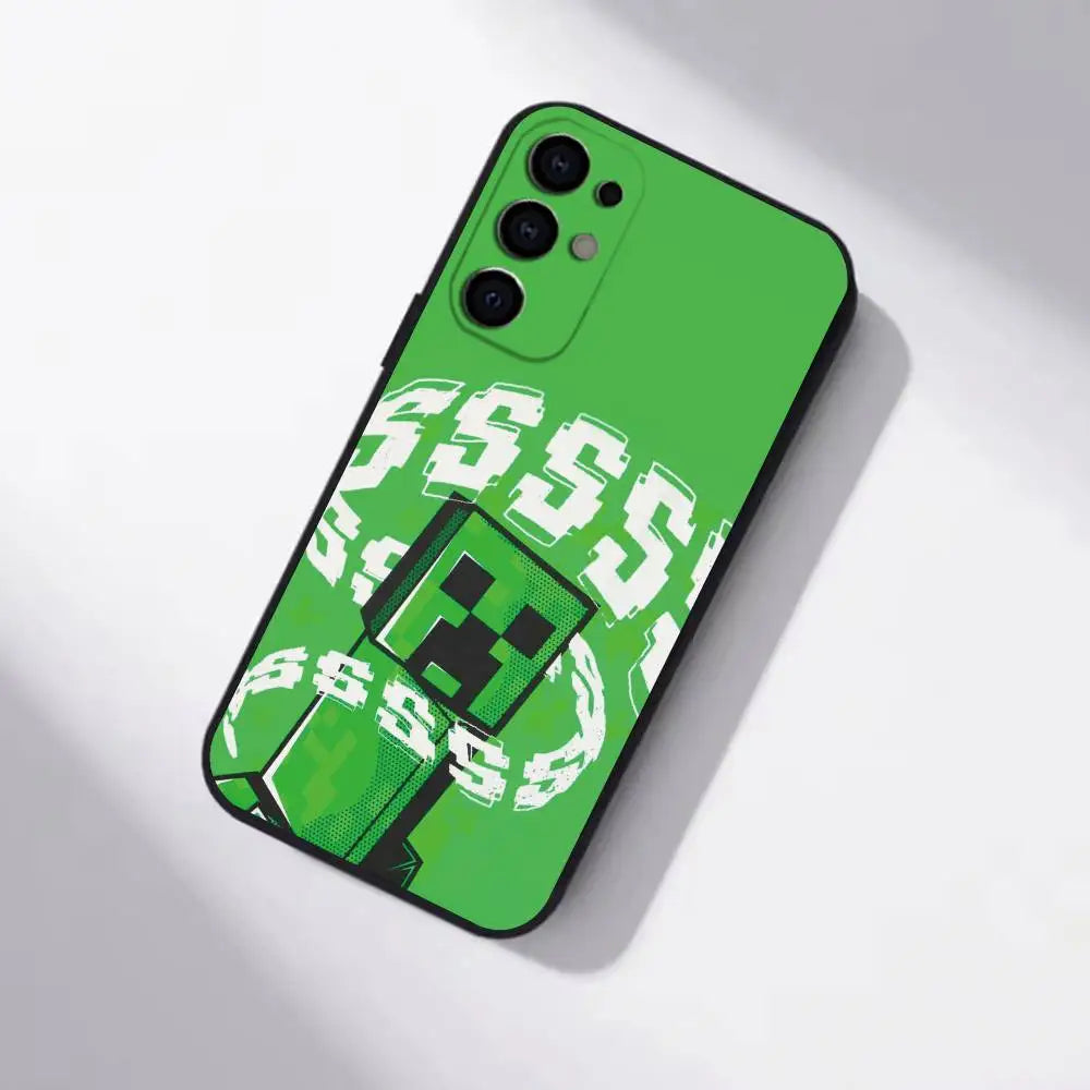 Game M-Minecrafts gift Phone Case For Samsung S25,S24,S21,S22,S23,S30,Ultra,S20,Plus,Fe,Soft Silicone Black Cover