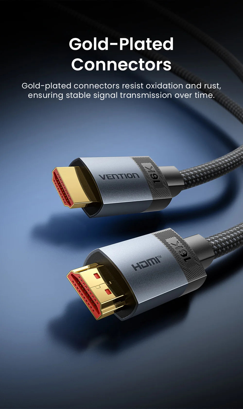 Vention HDMI Cable 16K60Hz Ultra High Speed 96Gbps Cable for Laptop TV Box PS5 Xiaomi Dolby Vision HDCP2.3 8K240Hz HDMI2.2 Cable