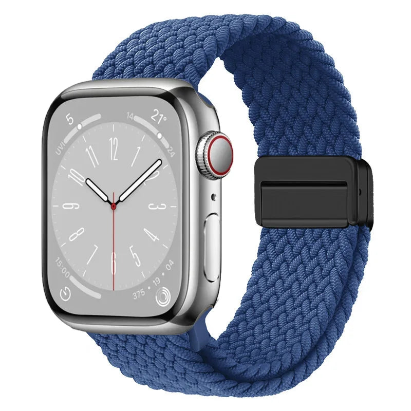 Nylon Strap for Apple Watch Band 45mm 41mm 44mm 40mm Original Magnetic Loop Link Bracelet iWatch Ultar 2 49mm 9 8 7 6 SE 3 42mm