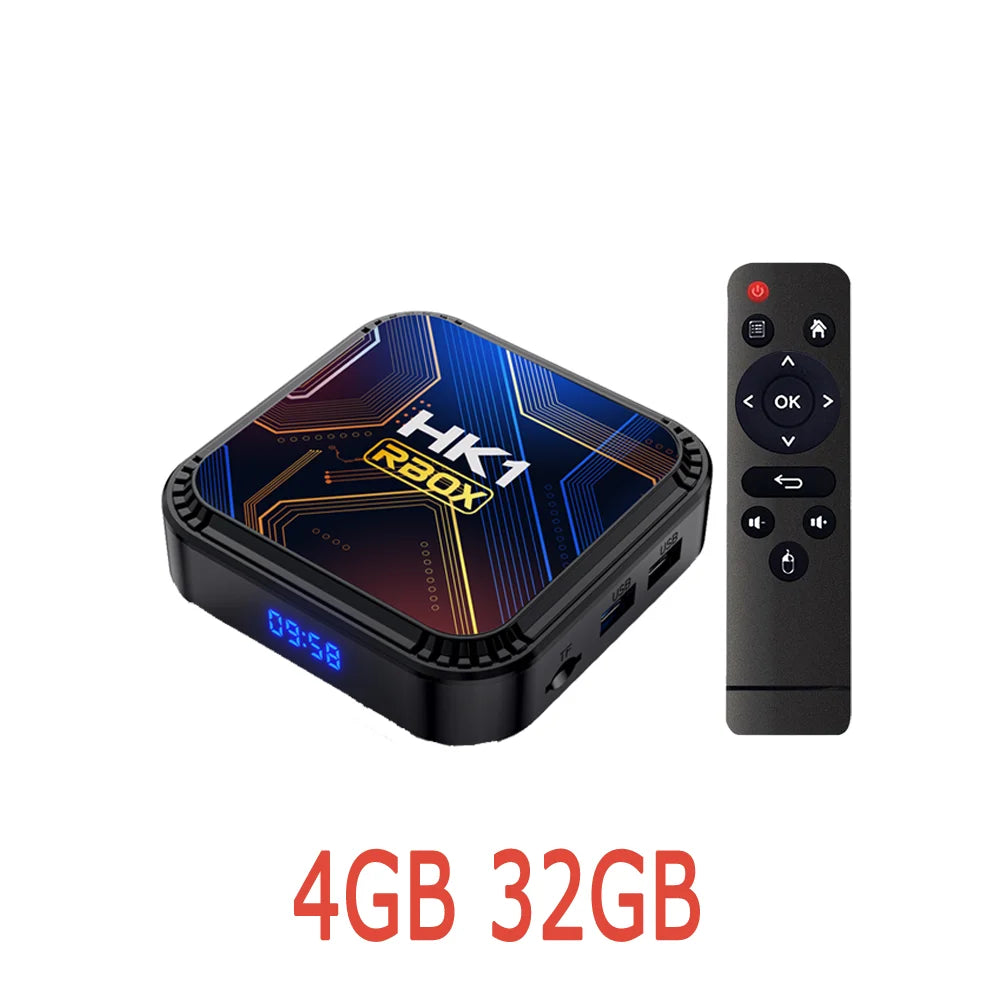 Android 13.0 RK3528 Quad Core 8K HDR 100M LAN Dual Wifi 2.4G 5G BT4.0 Game Stick Media Player Smart TV Box HK1 RBOX K8S