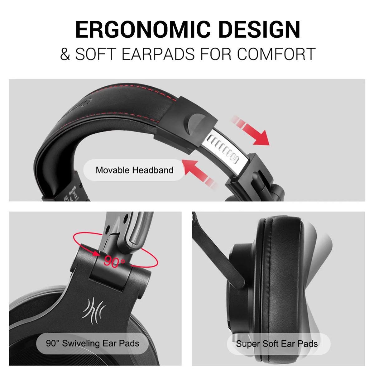 Oneodio A71M Gaming Headset Studio DJ Headphones Stereo Over Ear Wired Headphone With Boom Microphone For PC PS4 Xbox One Gamer