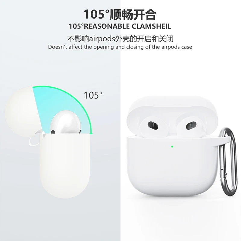 Case For Apple Airpods 4 Case earphone accessories Bluetooth headset silicone Apple Air Pod 4 cover airpods4 case
