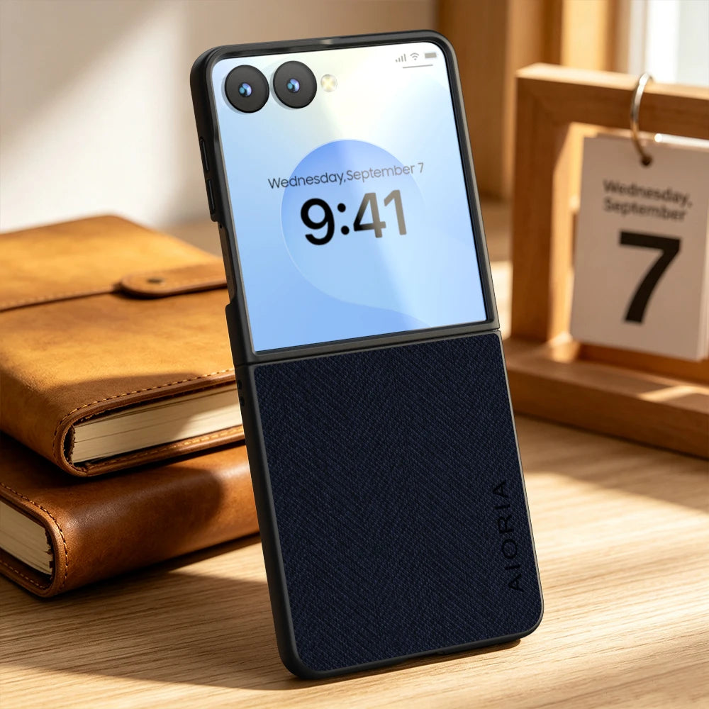 Case for Samsung Galaxy Z Flip 8 Flip8 7 6 5 4 3 Luxury textile Leather soft phone cover for samsung galaxy z flip 8 case capa