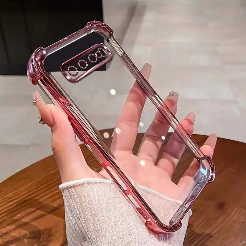 Phone Case For Google Pixel 10 9 7 8 Pro 9A 8A 7A 9 10 Pro XL Plxel 10A Case Four Corners Thickening Silicone Soft back cover