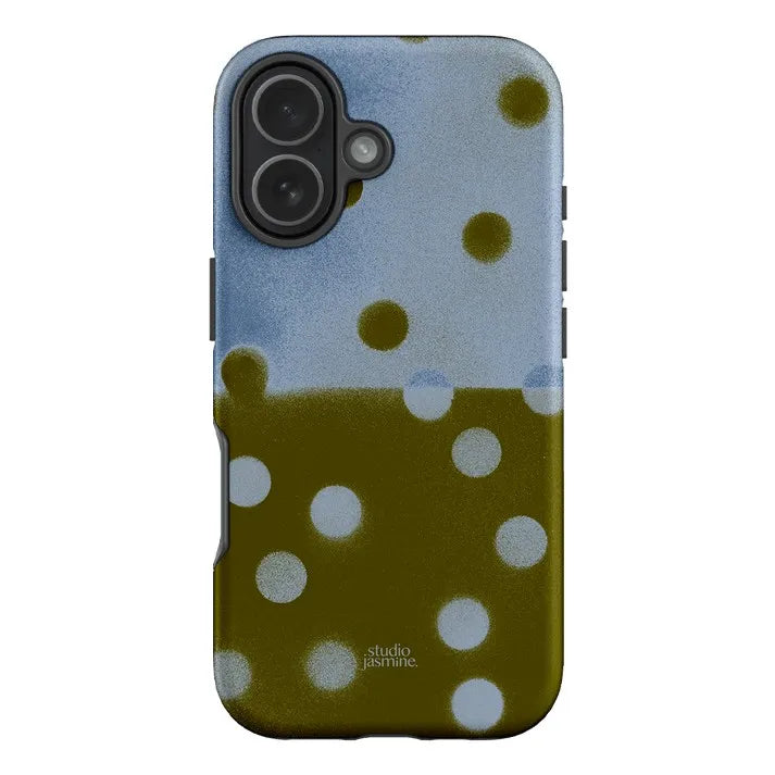 Luxury Clmj Lake Polka Dot Phone Case for iPhone 17 16e 16 15 14 13 12 11 X XS XR XSMAX Air Pro Max Plus Double-layer Back Cover