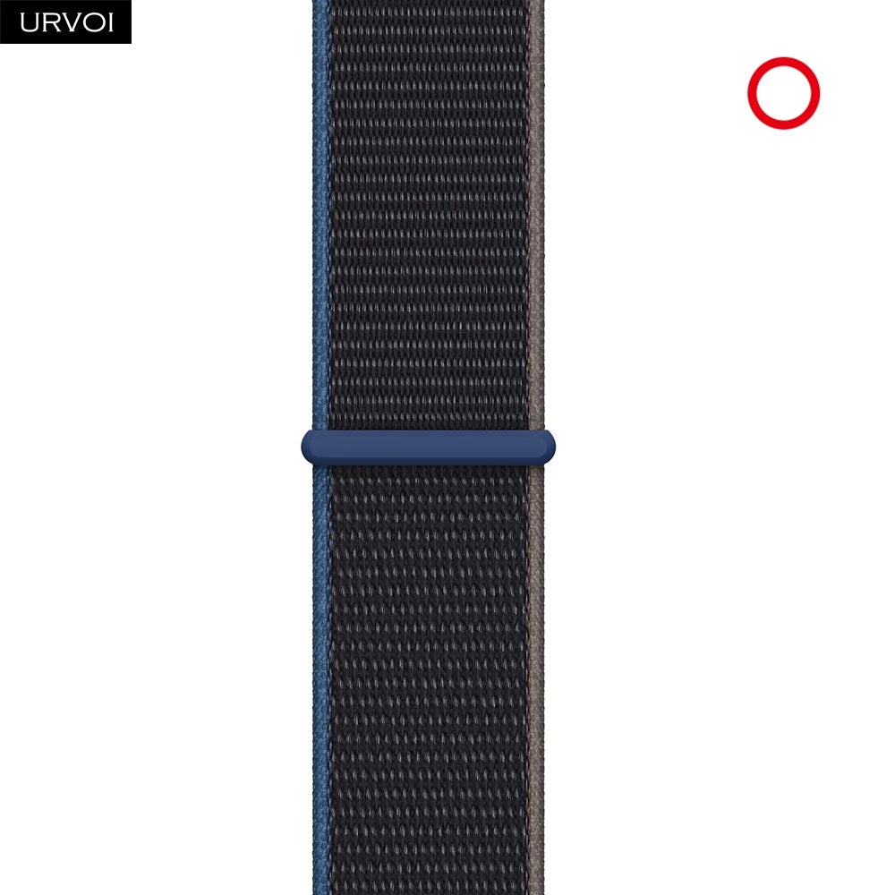 URVOI Sport Loop for Apple Watch Ultra 4 3 2 Series 12 11 10 9 SE3 Nylon Strap for iWatch Sport Band Hook&Loop Fastener 46 49mm