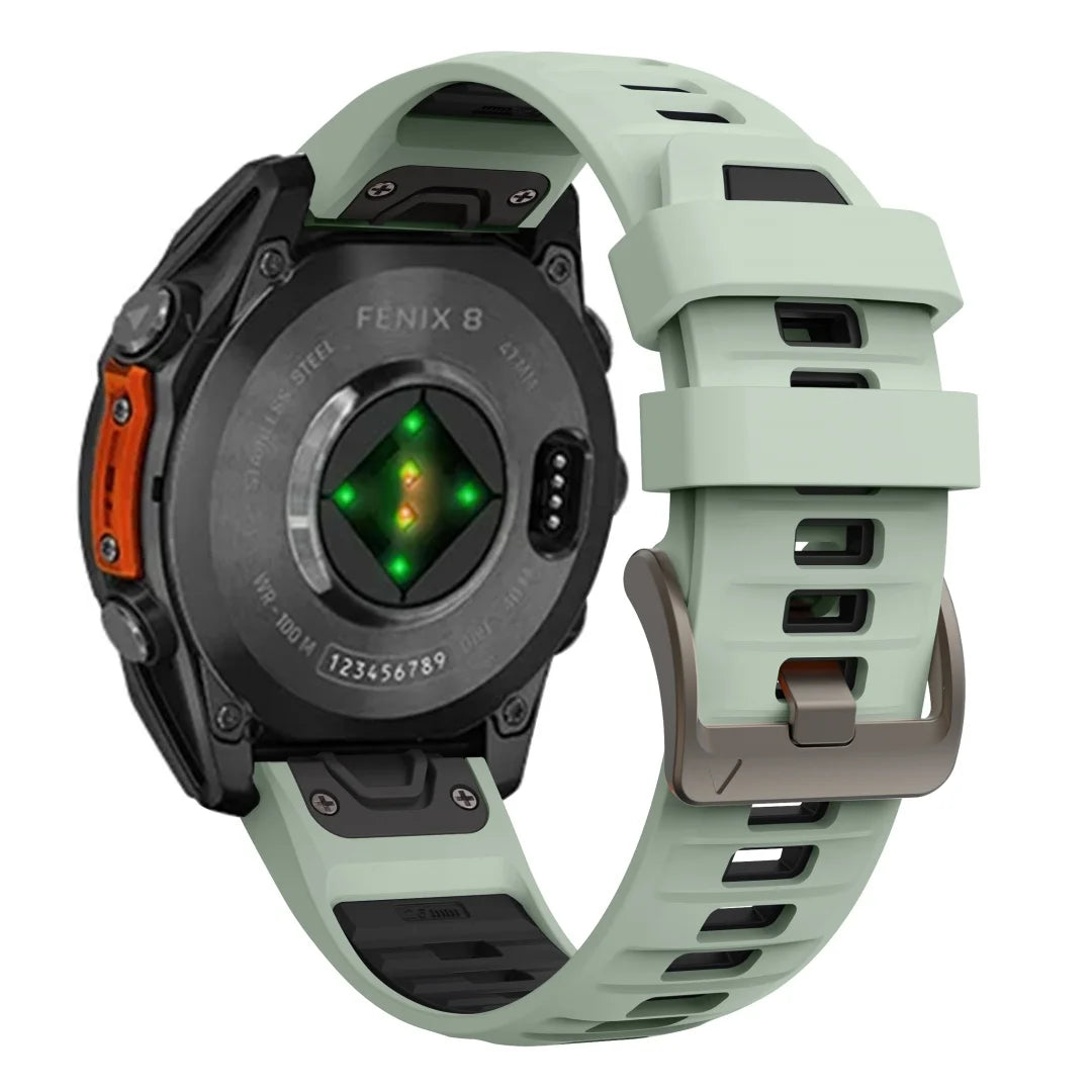 QuickFit 22mm 26mm Silicone Strap For Garmin Fenix 8 7 7X 7Pro 6X 6 5 5X/Epix 2 47mm 51mm Sport Breathable Bracelet Watch Band