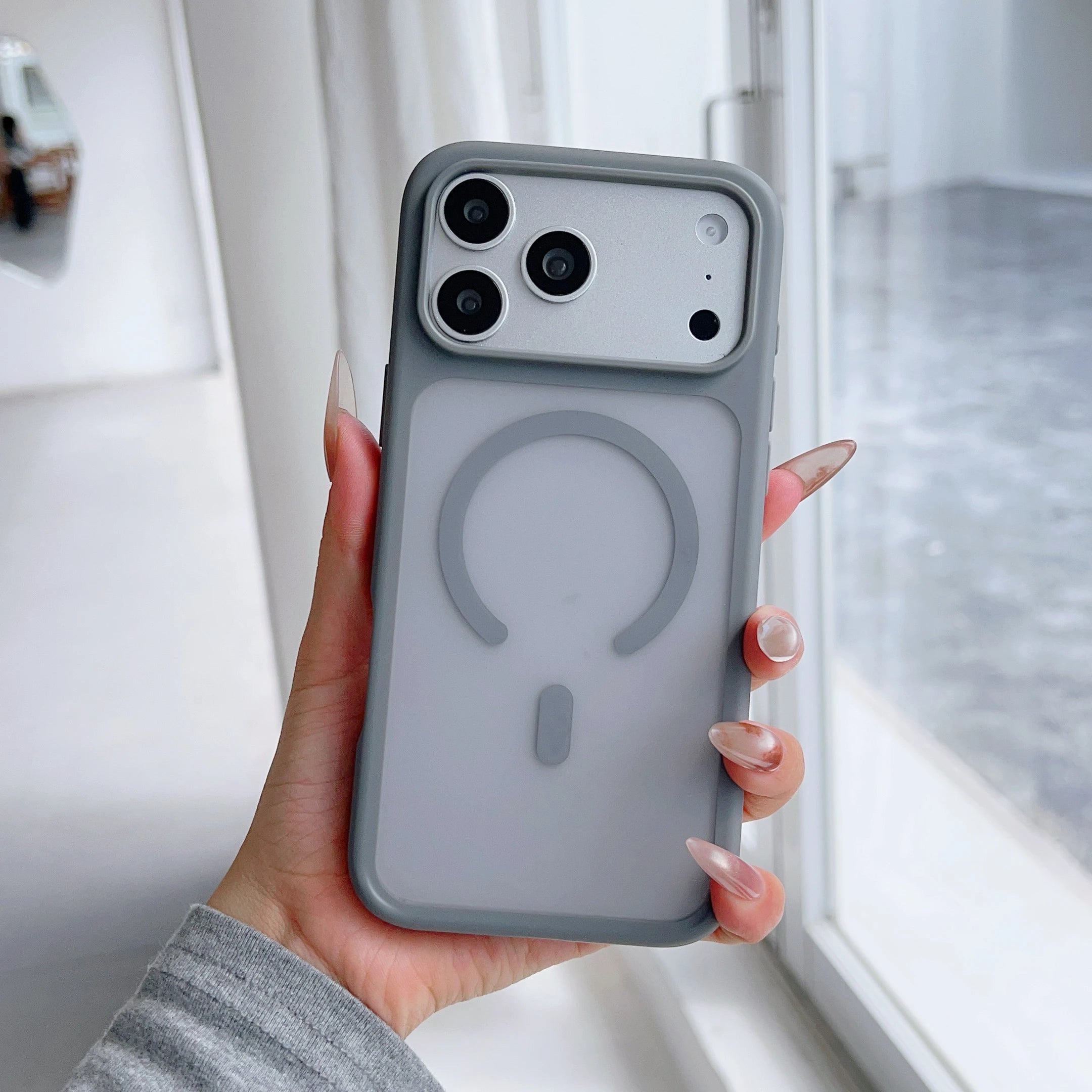 Magnetic Matte Original Translucent Case For iPhone 17 Pro Max Air 16 15 14 Plus 13 12 For Magsafe Wireless Charge Protect Cover