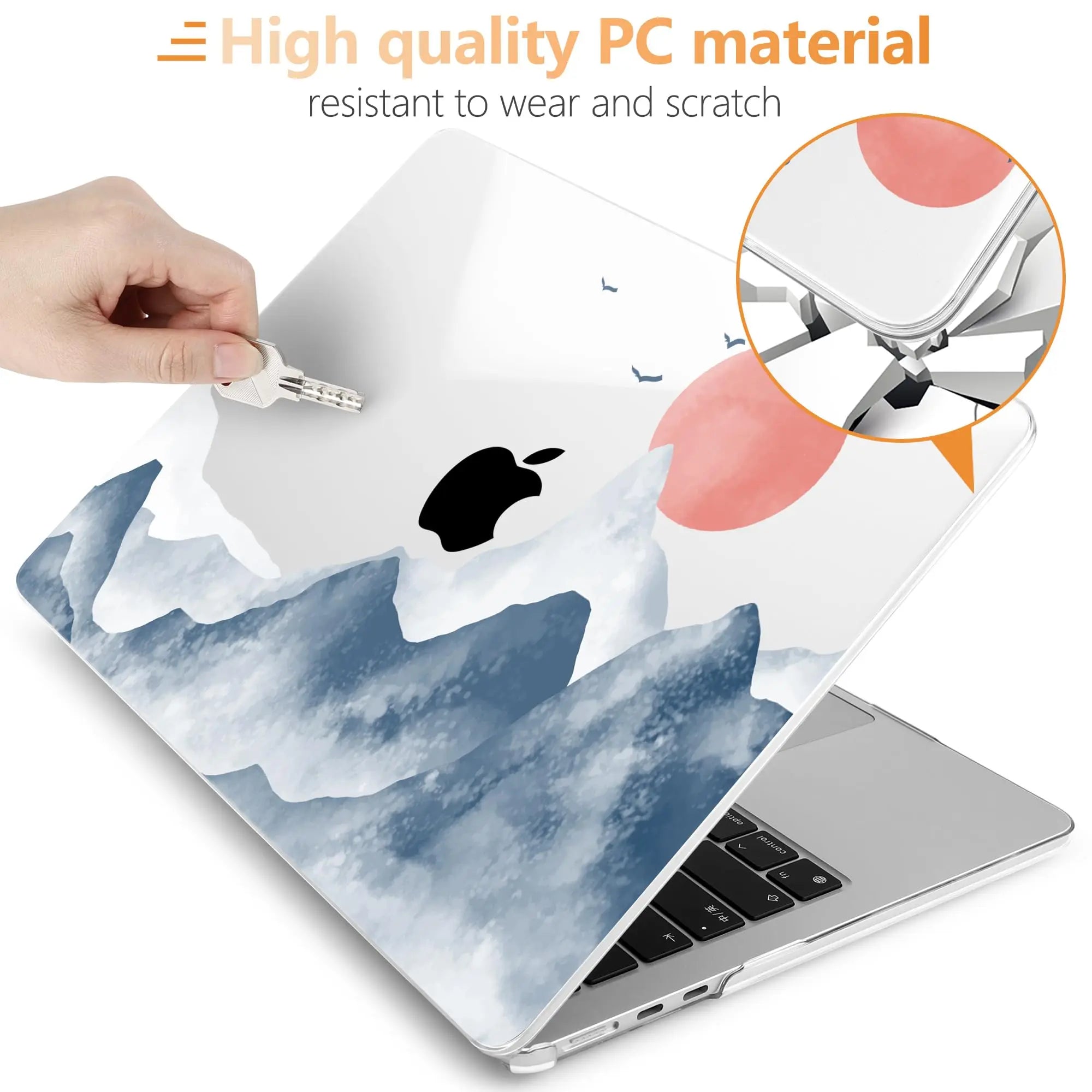Creative Laptop Case For Macbook Neo 2026 Air13.3 A2337 Pro13.3 A2338 Pro14 A3112 Air13.6 A3113 Air15 Transparent Hard Shell