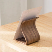 Creative Wood Mobile Phone Holder Portable Elegant Tablet Holder Crafts Durable Wooden Phone Bracket Tabletop Decoration