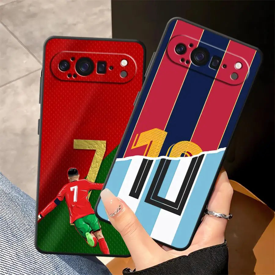 Number 7 10 Football Case for Google Pixel 8a 7a 9a 6a 6 7 8 Pro 10 9 Pro XL Funda Phone Cover