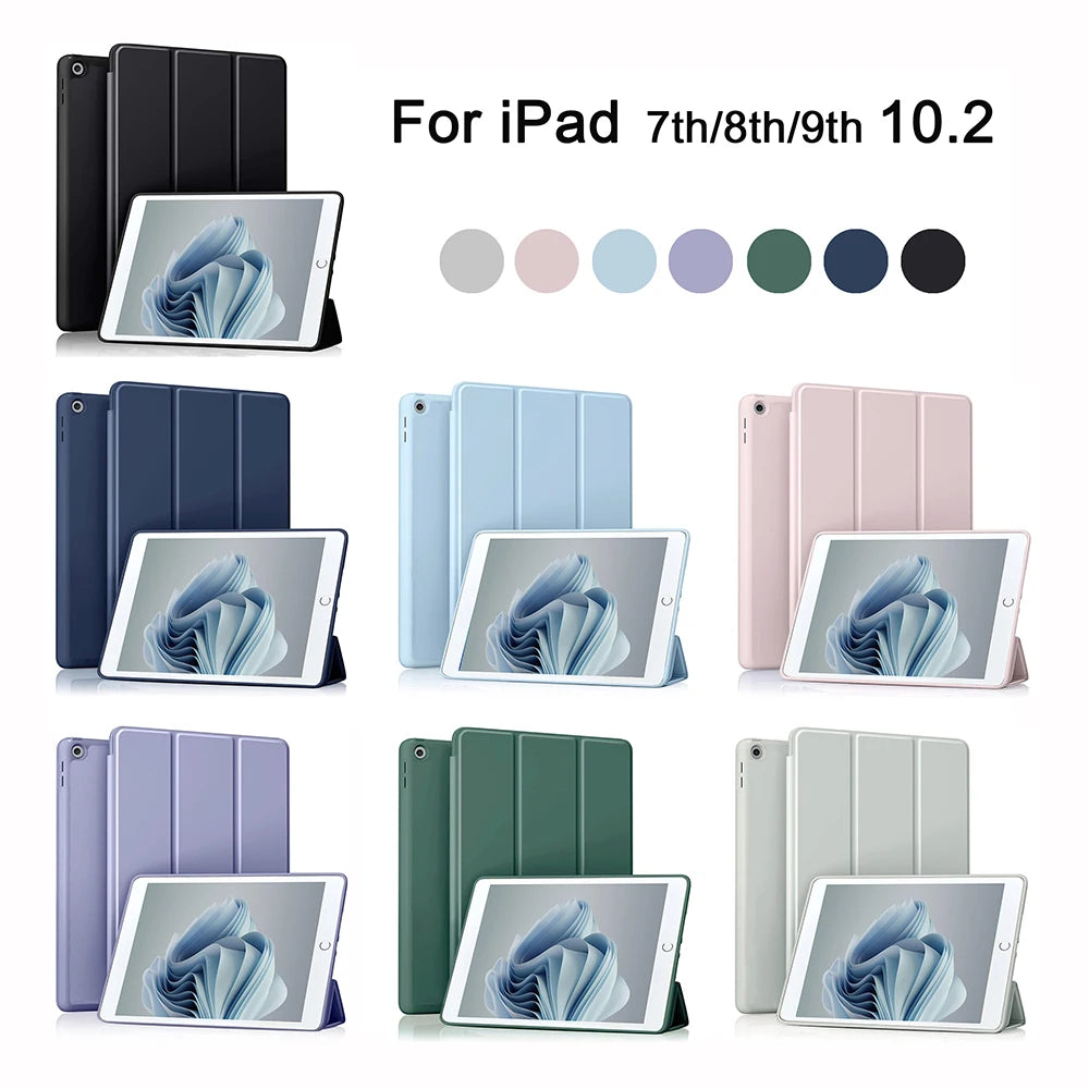 For iPad 9th Generation Case 2021/iPad 8th Generation Case 2020 10.2 Inch, iPad 7th Generation 2019 Magnetic Flip Smart Cover