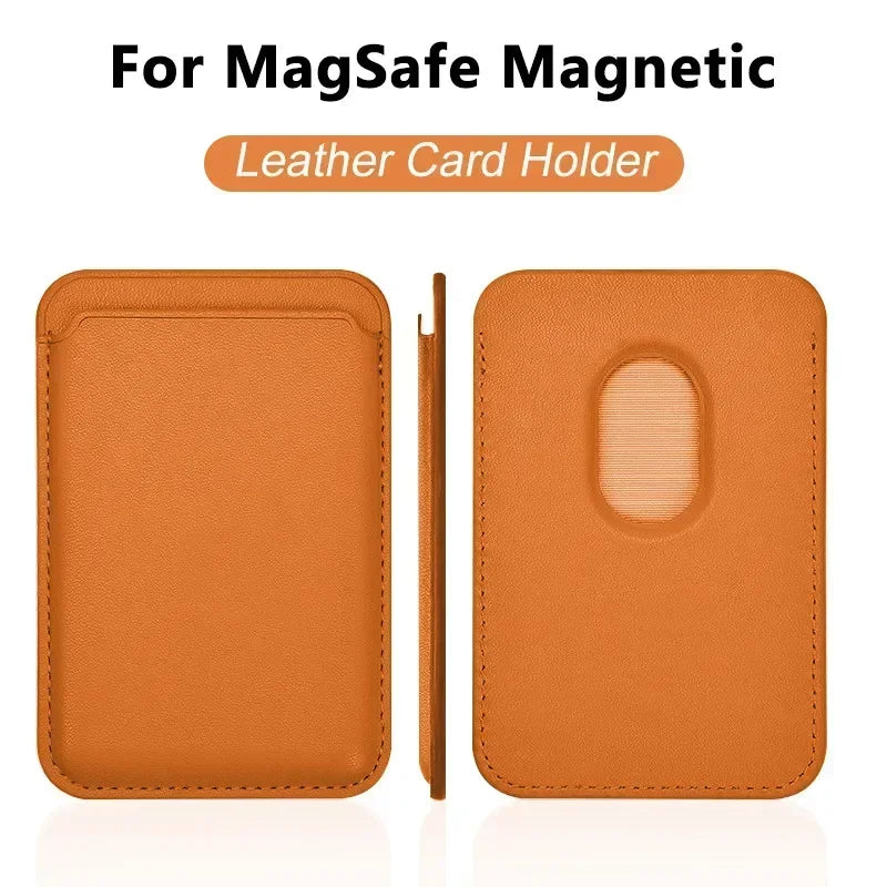 For Magsafe Accessories Magnetic Wallet Holder Leather Case For iPhone 13 12 14 15 16 17 Pro Max Card Holder Phone Purse Cover