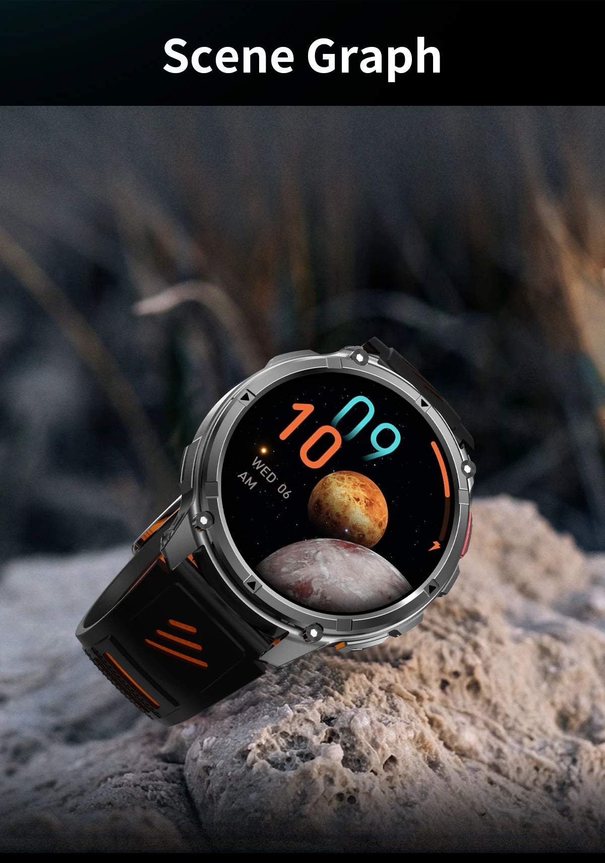 2026 New 1100mah AMOLED Smart Watch Men 170+Sport Fitness LED Flashlight IP69 Waterproof Bluetooth call GPS track Smartwatch iOS