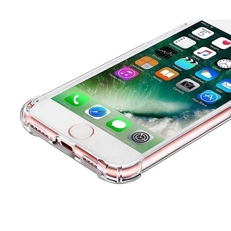 New Shockproof Transparent Soft TPU Case for iPhone 16E SE 2022 SE 2020 2016 7 8 6 5 5S  SE SE2 SE3 Back Cover Case