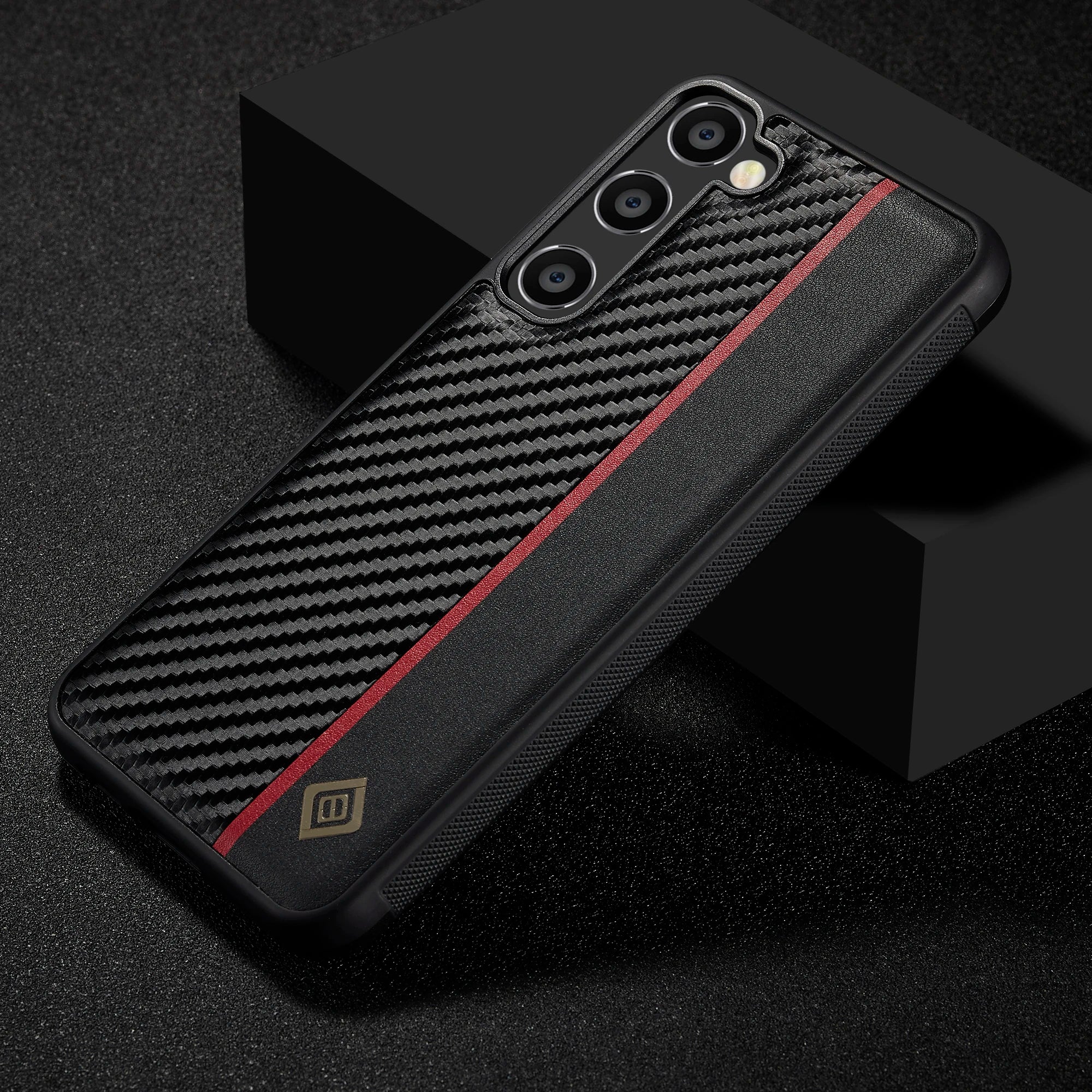 Carbon Fiber Leather Case for Samsung Galaxy S25 S24 S23 Ultra S21 S20 FE S10 S22 Plus Note 20 10 Shockproof Microfiber Cover