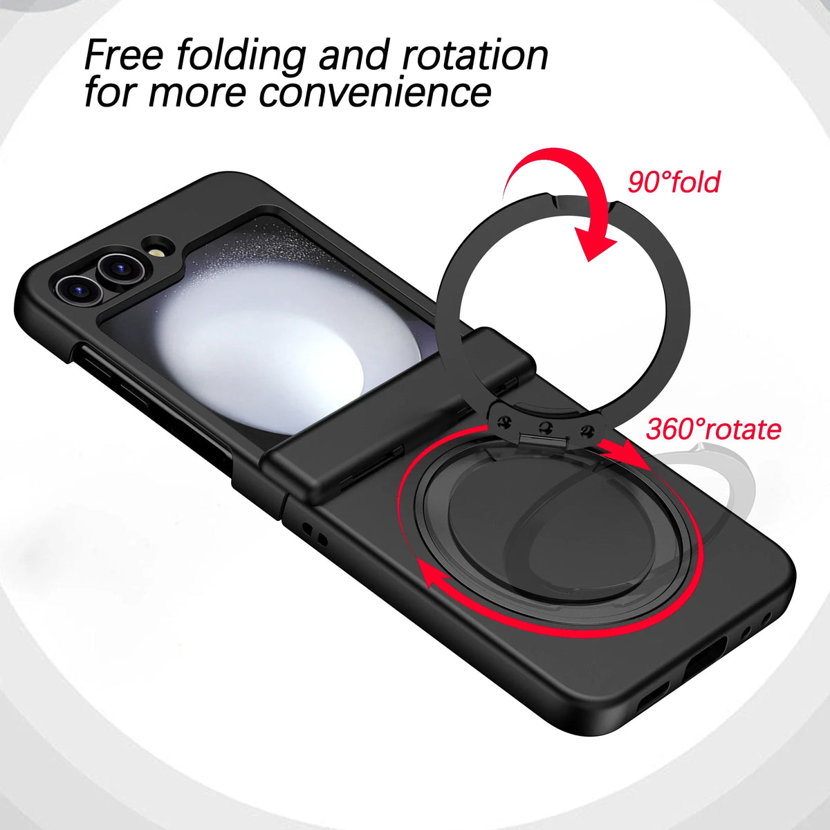 Solid Color Magnetic for Magsafe Hard Phone Case for Samsung Galaxy Z Flip 8 7 6 5 Shockproof Armor Protective Cover