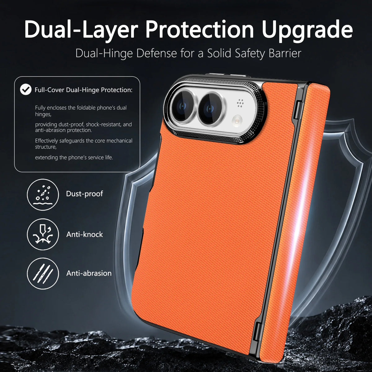 For iPhone Ultra 18 Fold Case Luxury Leather Matte Magnetic Wireless Charging Shockproof Protection Hard Back Cover Accessories
