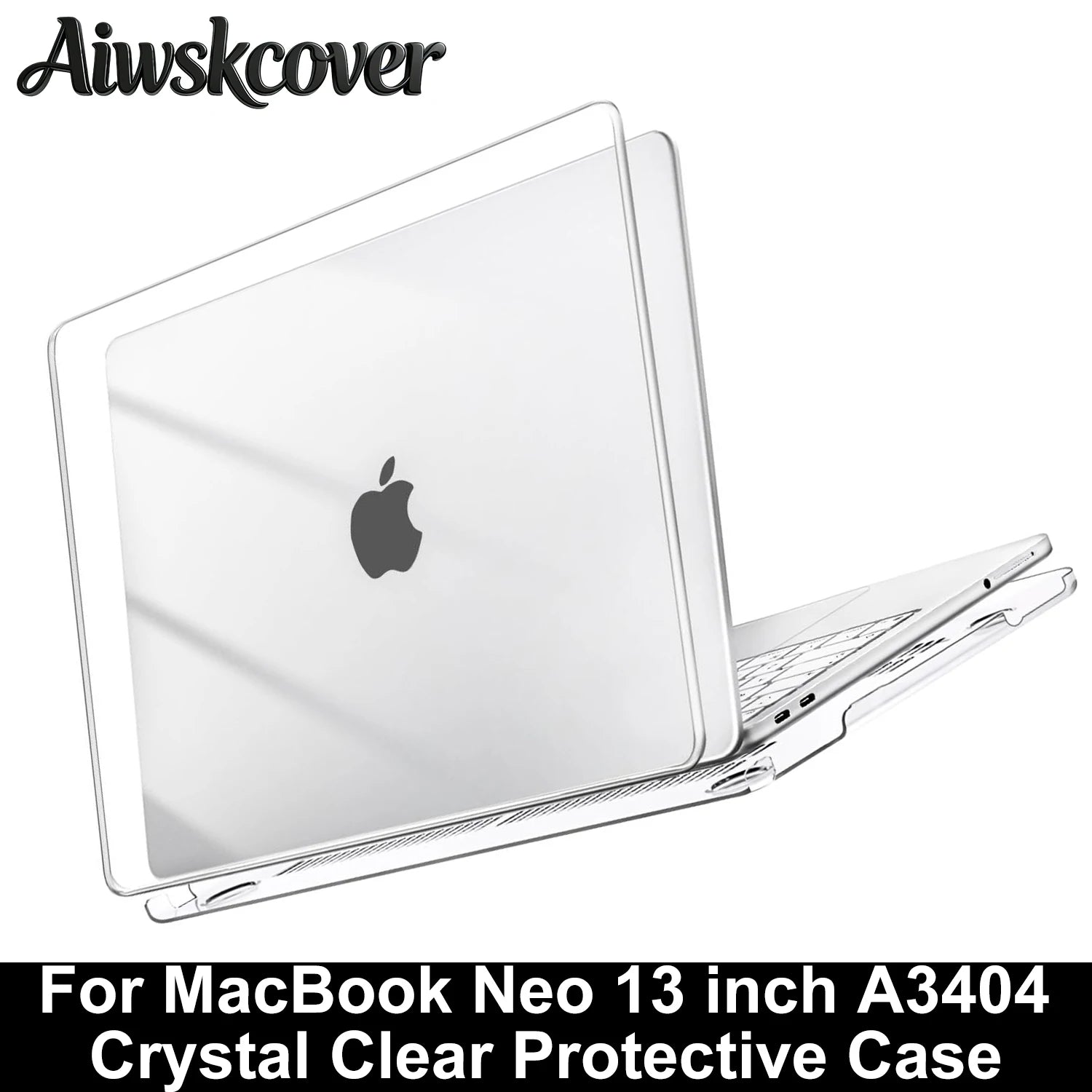 Crystal Indigo Case For MacBook Neo Case 13 inch 2026 Model A3404 with A18 Pro Chip, Crystal Protective Hard Shell Case For Neo