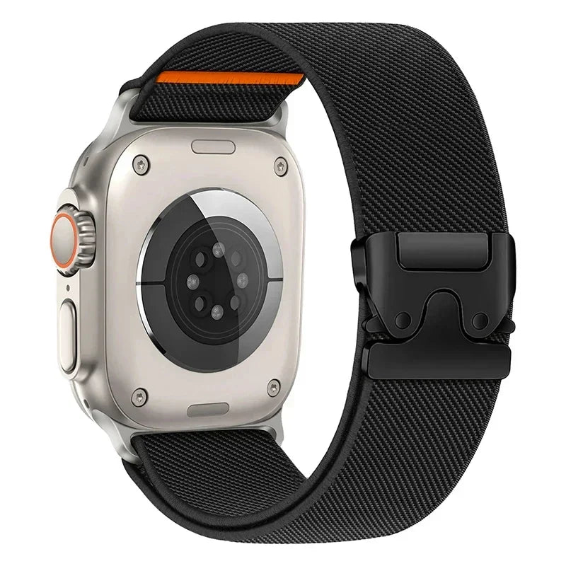 Elastic Nylon Strap for Apple Watch band Ultra 2 49mm 46-42-45mm 41-44mm parachute buckle Bracelet IWatch Series 10 9 8 7 6 SE