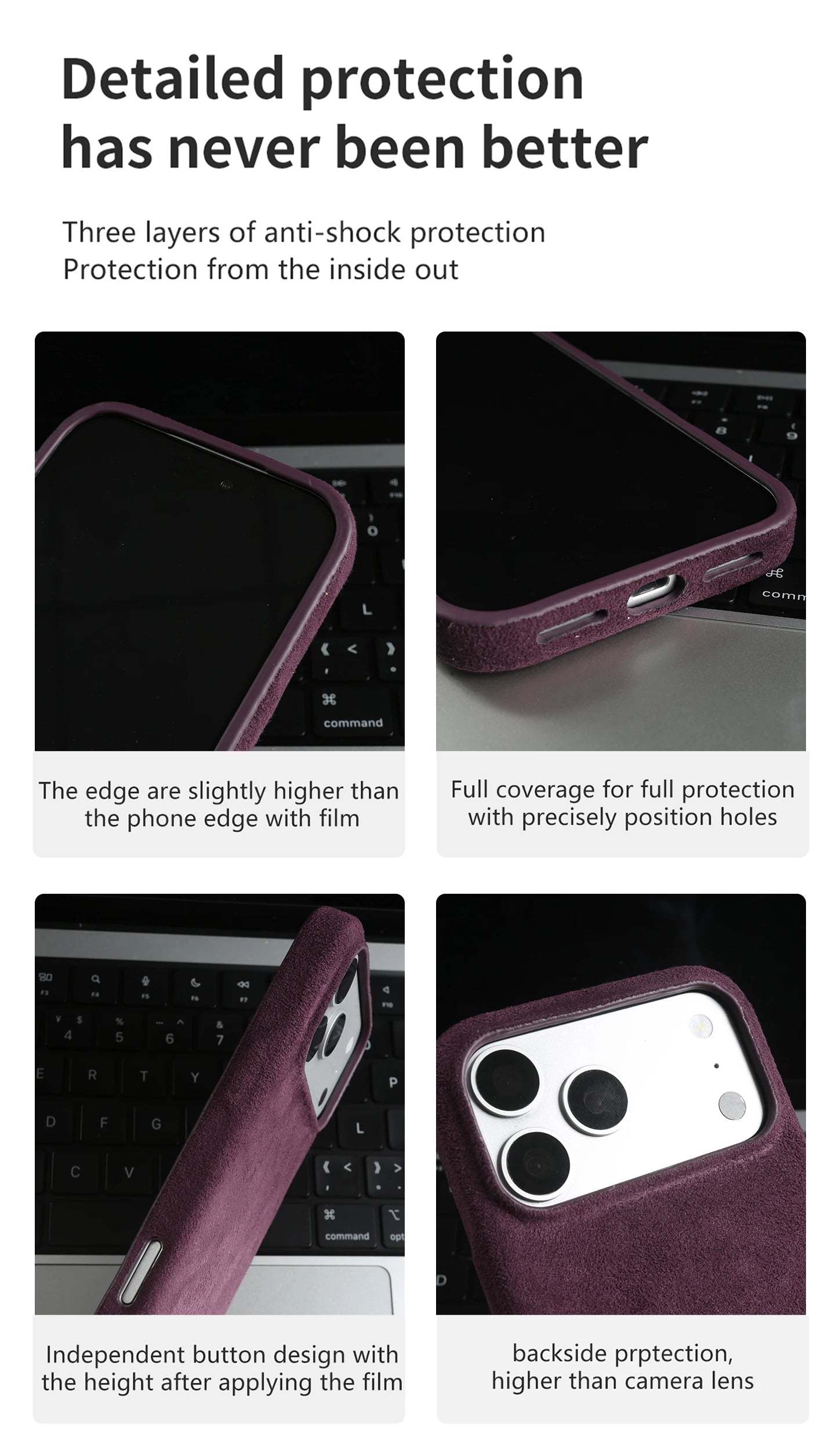 For Alcantara Premium Phone Case For iphone 17 Pro Max Air 16e 16 15 14 Plus 13 12 Mini 11 XR XS Max 7 8 Back Cover Case Shell