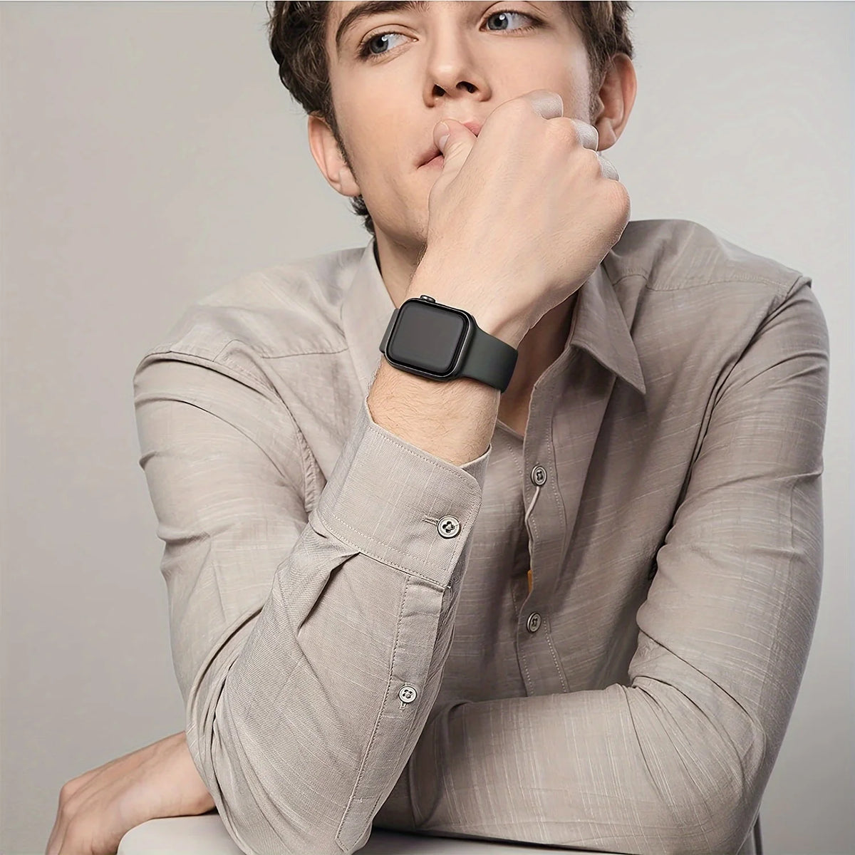 6 Pcs Sport Soft Silicone Bands,Compatible With Apple Watch 38 40 41 42 44 45 49mm, For Series 9 Ultra 8 7 6 5 4 3 2 1 SE