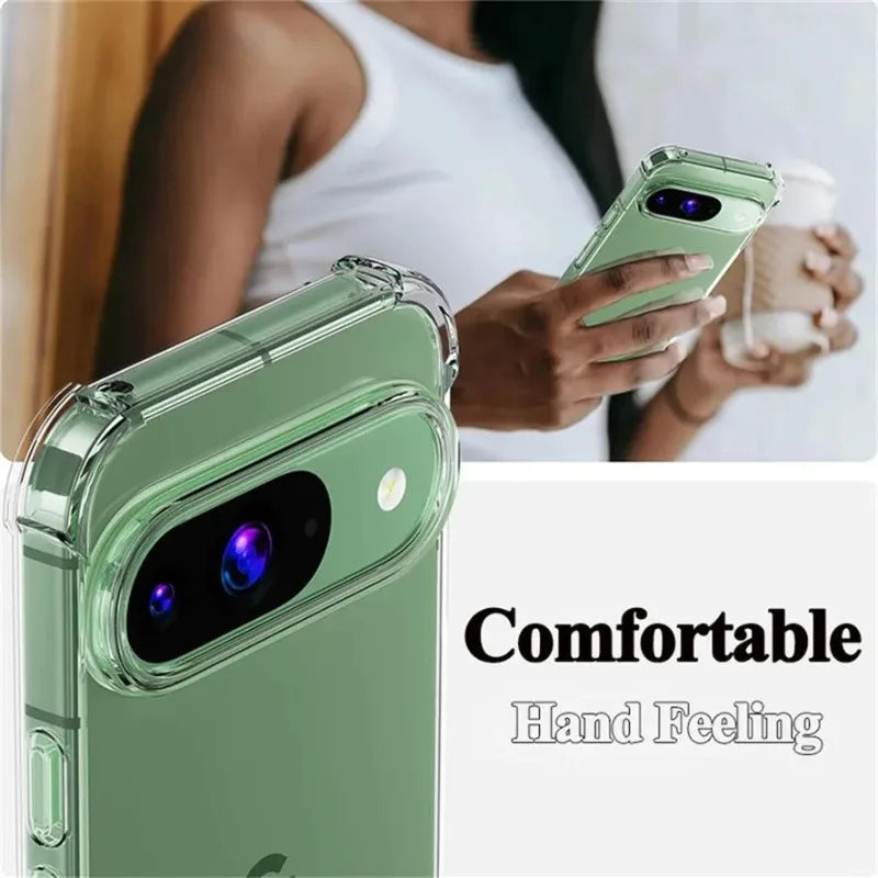Case For Google Pixel 11 10 9 8 7 6 Pro 9A 8A 7A 6A 5G Protective Cover Four Corners Shockproof Bumper Coque Fundas